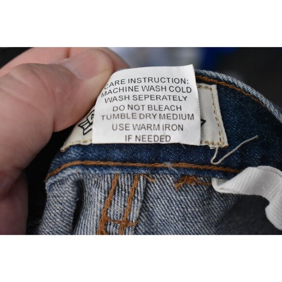 Men's Vintage Duke Authentic Fit Jeans Medium Wash 34S - Picture 3 of 7